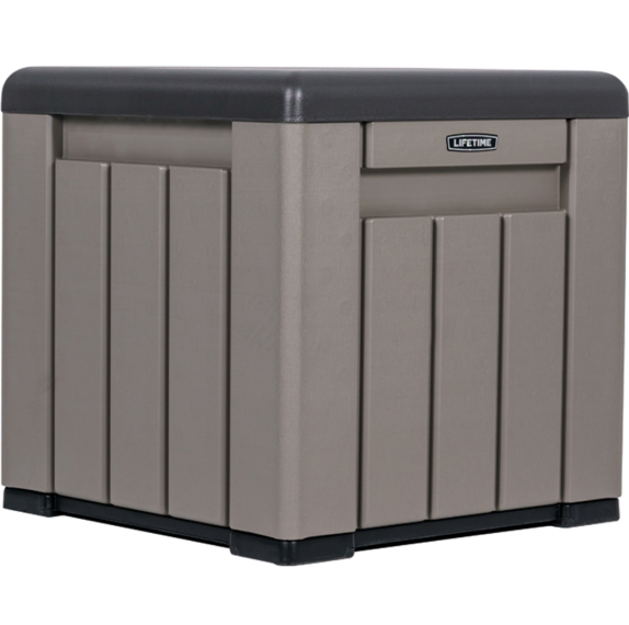 Lifetime Products Grey Outdoor Storage Cube with Detachable Lid 114L