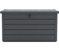 Living and Home 350L Charcoal Black Steel Lockable Garden Storage Box