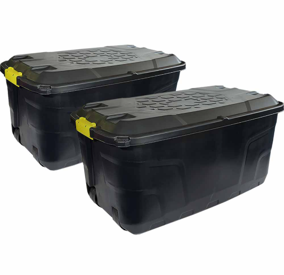 Charles Bentley Strata 2 x 145L Heavy Duty Trunk on Wheels
